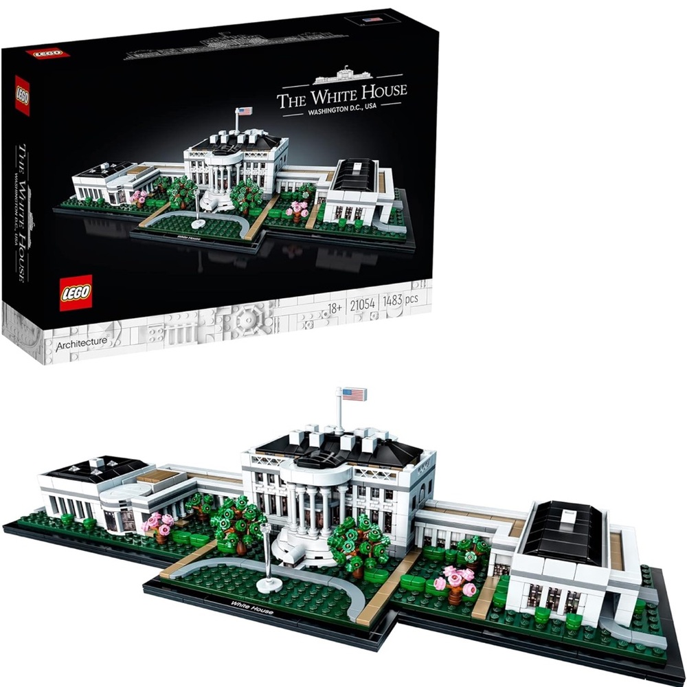 LEGO Architecture White House Set with Green and Black accents